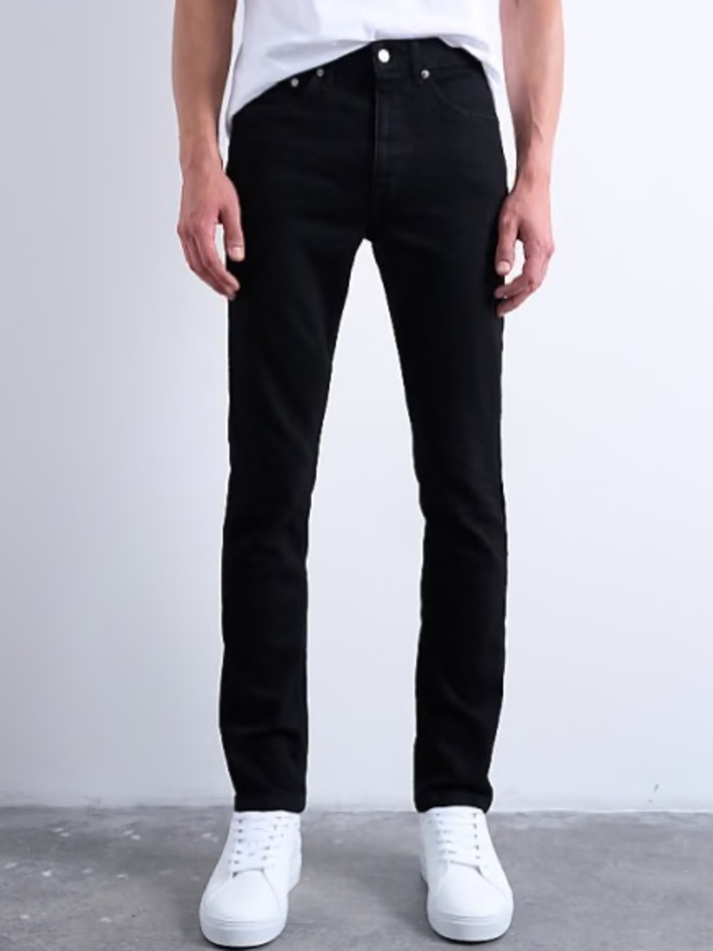 Topman Stretch Skinny Jeans in black W32/L30